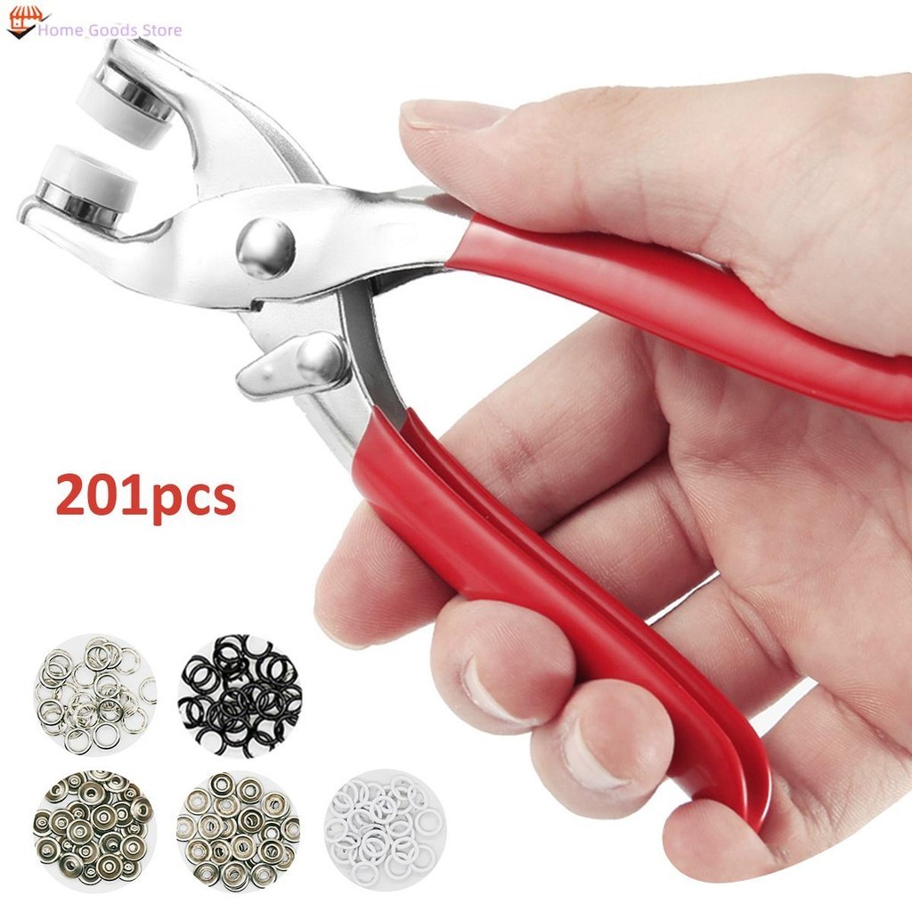 200Pcs Thickened Snap Fasteners Kit Metal Copper Five Claw Buckle Set ...