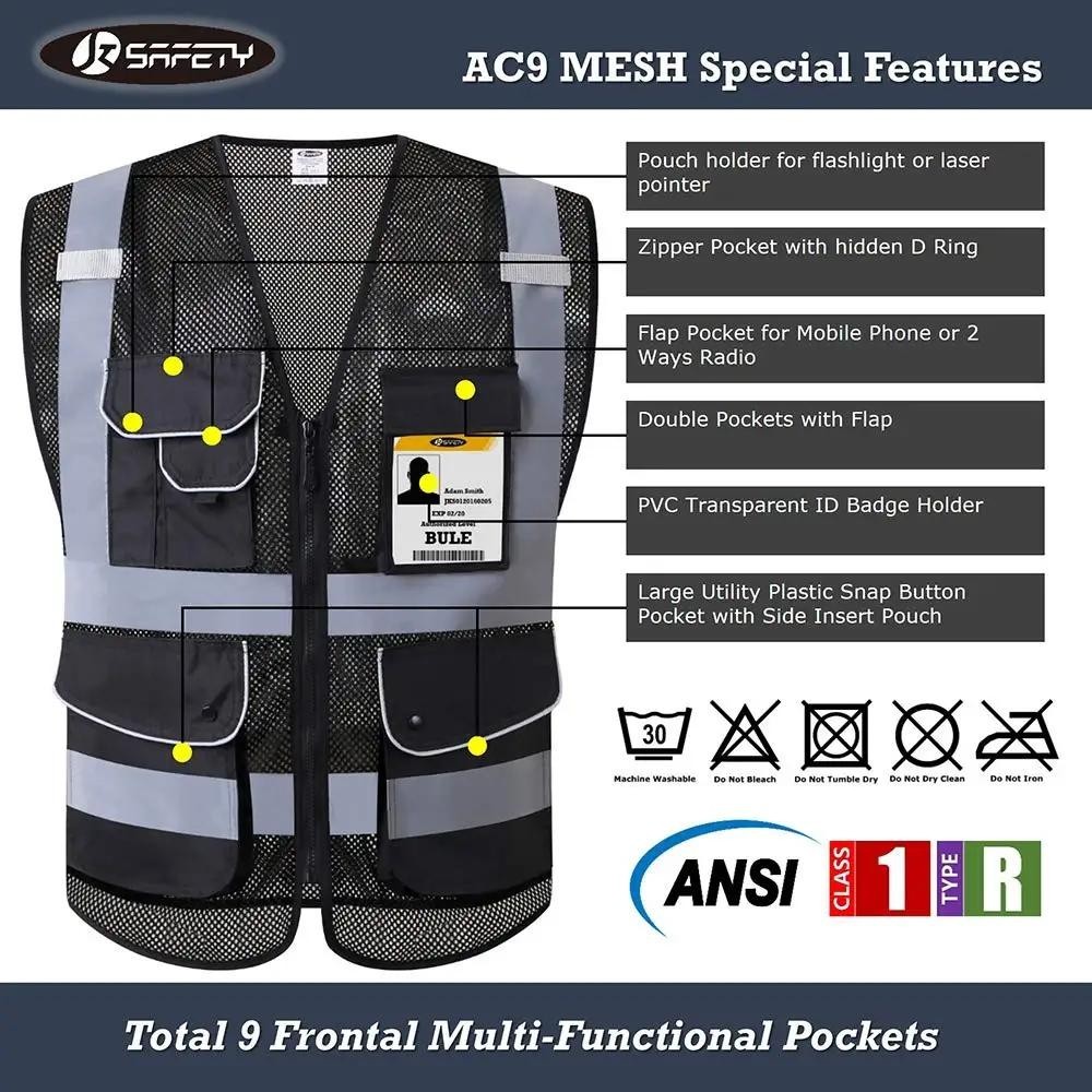 Reflective Safety Vest High Visibility blank XXXL Motorcycle Jacket ...