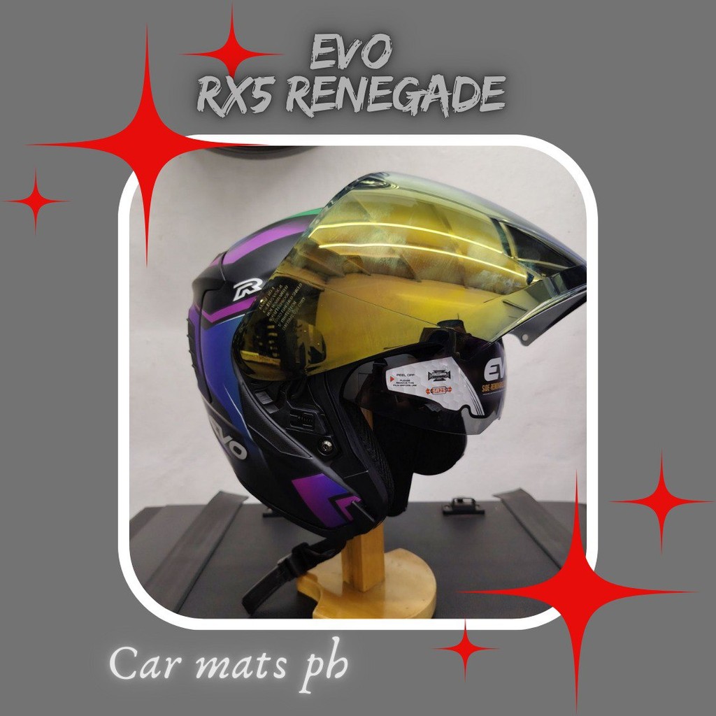 evo helmet rx-5 renegade half face | Shopee Philippines