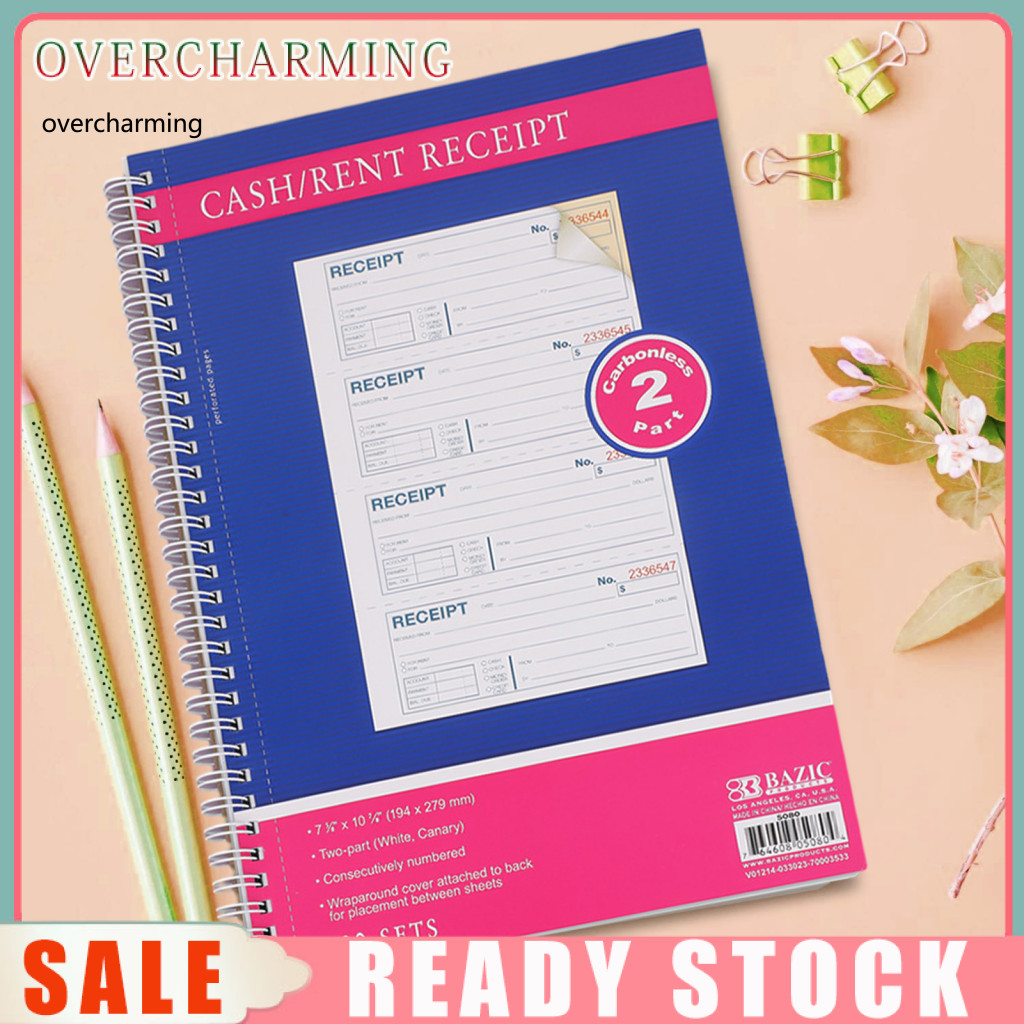 Perforated Receipt Book Numbered Receipt Book 200 Sets 2part