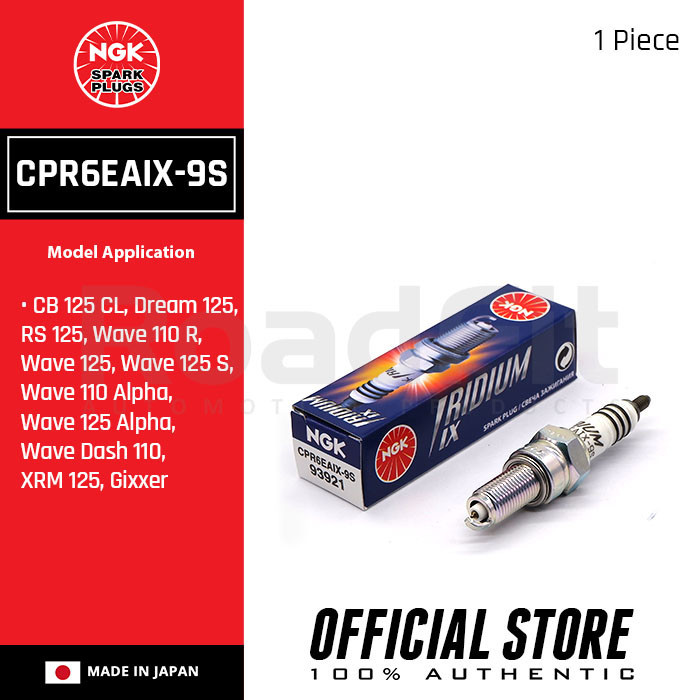 NGK CPR6EAIX-9S Iridium IX Spark Plugs For HONDA CB 125 CL, RS 125,Wave ...