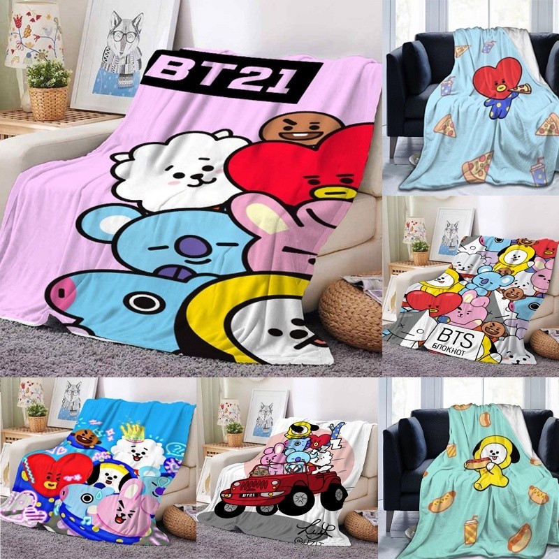 BT21 BTS store plush blanket