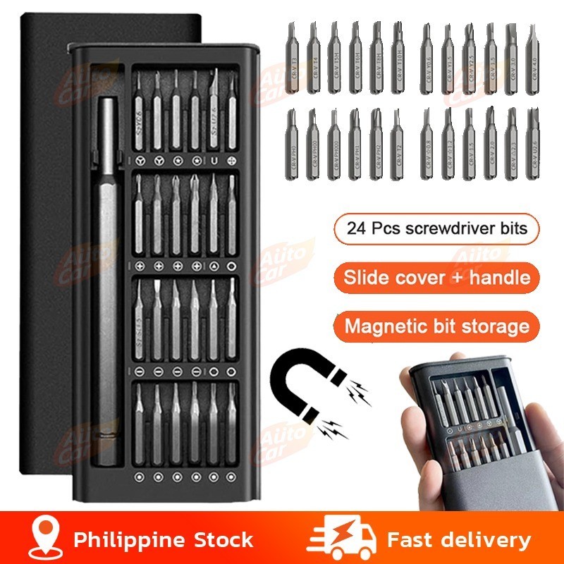 24 in 1 New Precision Screw Multi Screwdriver Kit 60HRC Magnetic ...
