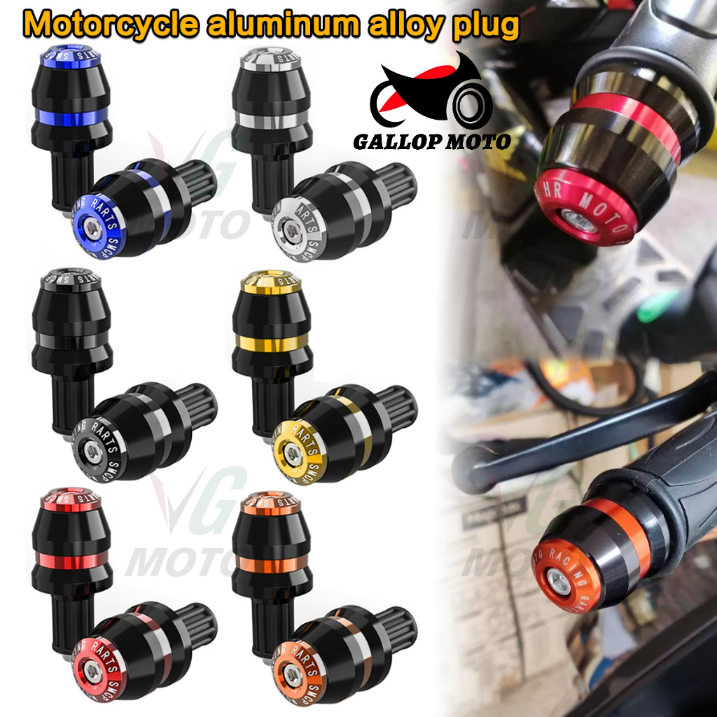 1 Pair Alloy Motorcycle bar end Motorcycle decoration handle plug grip ...