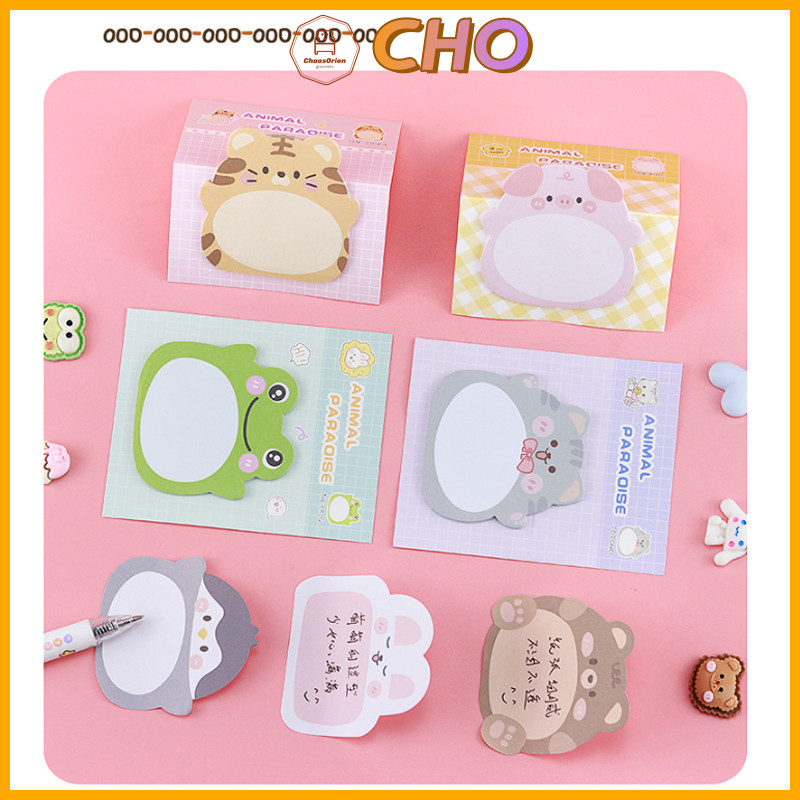 CHO⭐Creative Standing Type Post-it Note Cute Cartoon Animal Post-it ...