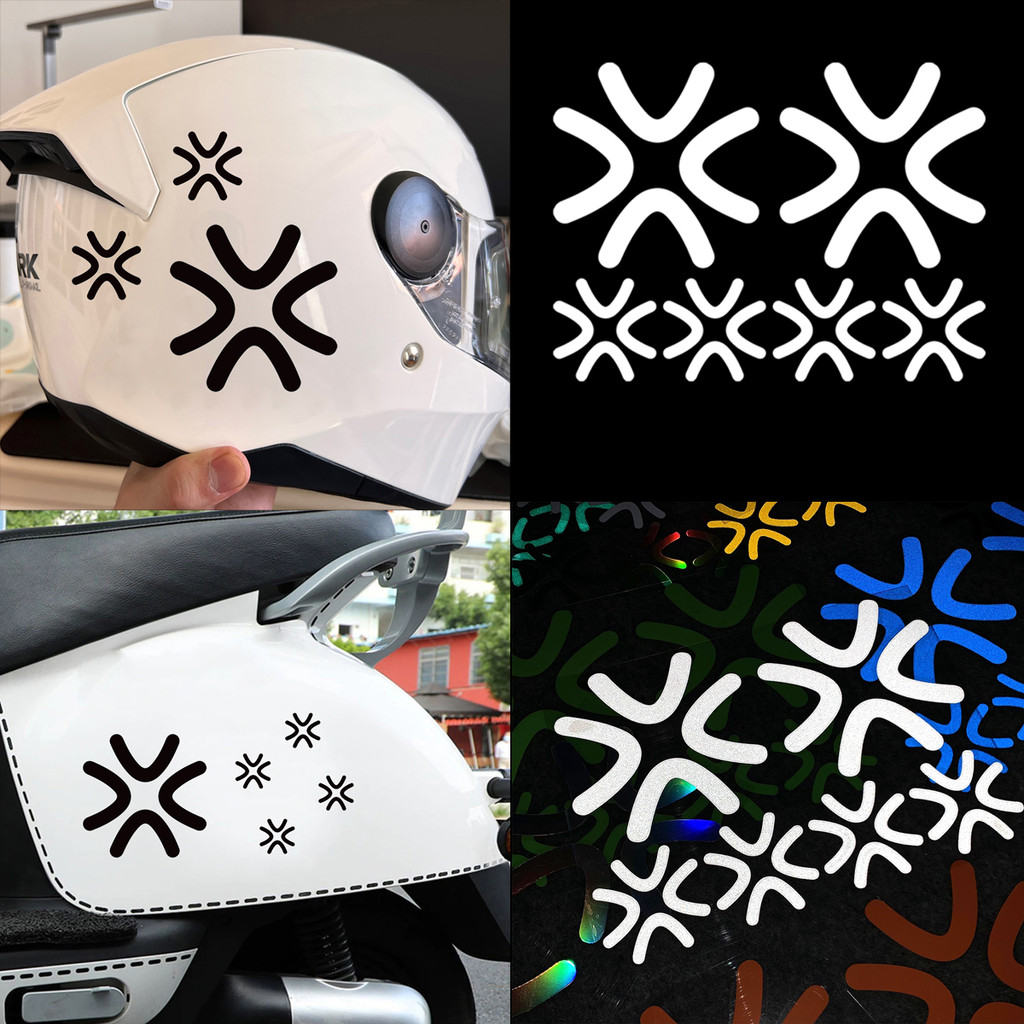 Angry Cartoon Reflective Vinyl Motorcycle Scooter Car Accessories ...
