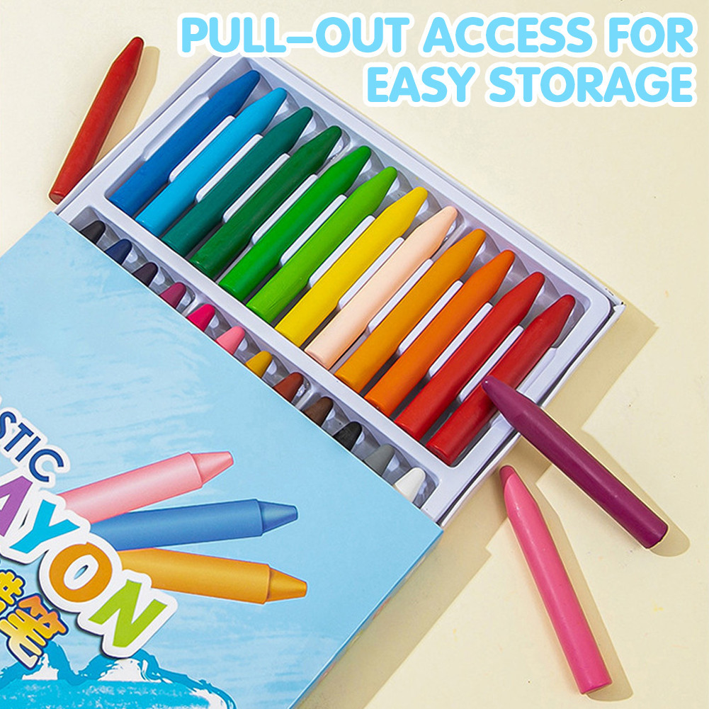 Non-Dirty Hand Doodles Plastic Crayons For Children Easy Coloring Paint ...