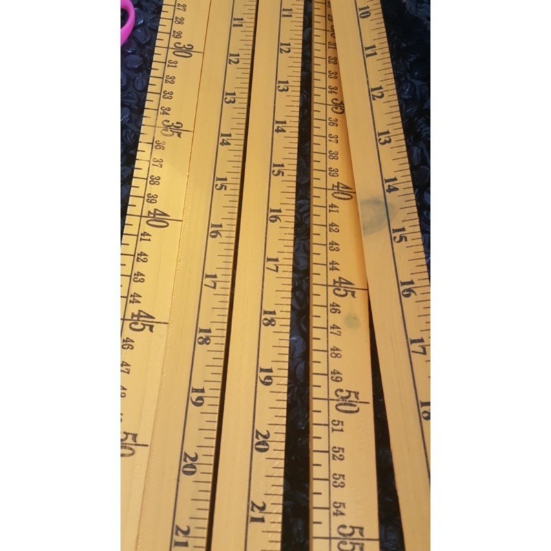 Yellow Meter Stick Wooden Ruler