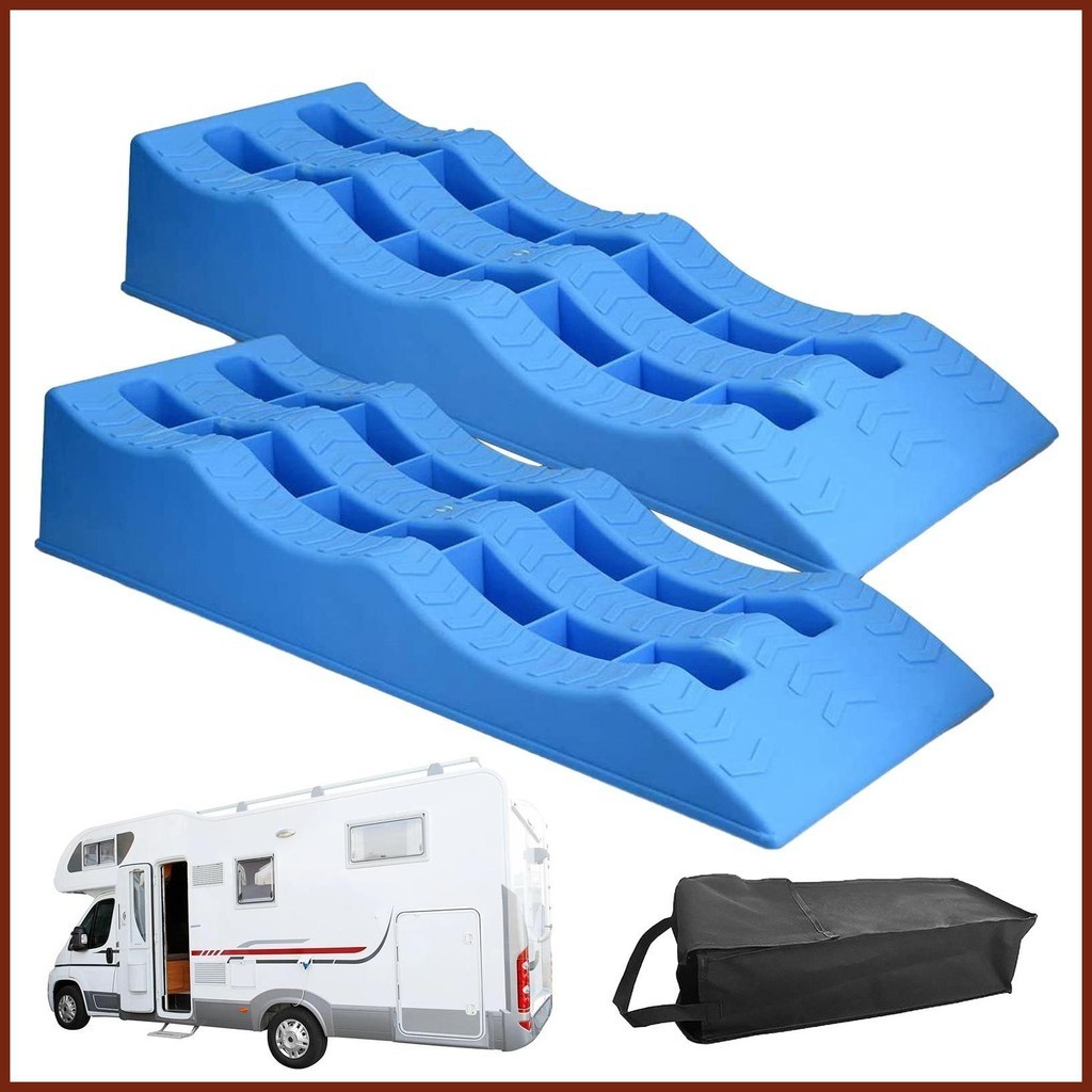 Leveler Wheel Chocks 2pcs 3Step Trailer Leveler Camper Leveling Blocks