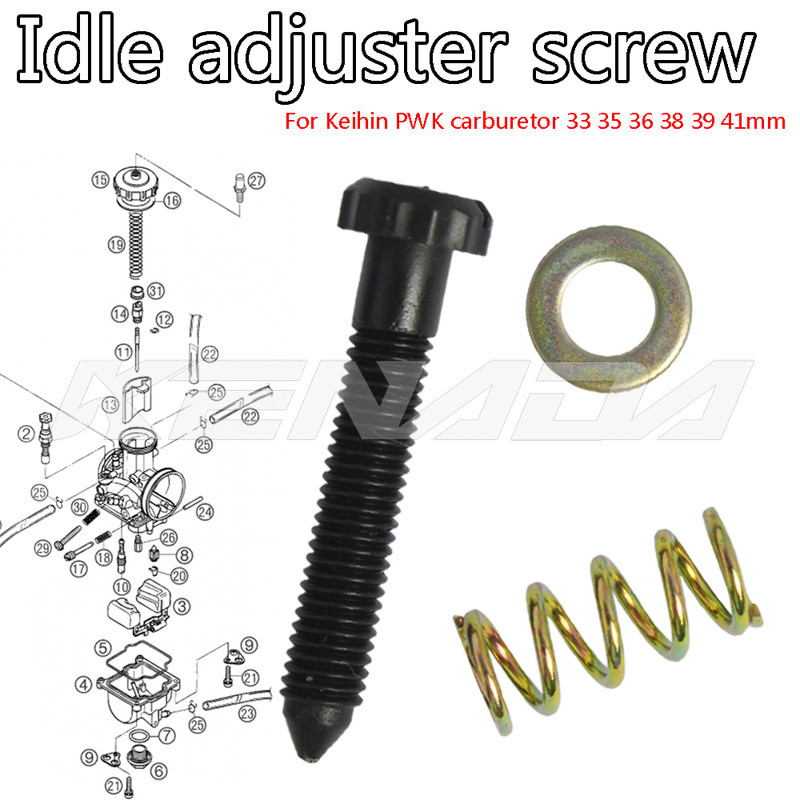 Carburetor idle speed adjustment screw PWK Keihin 33 34 35 36 38 40 ...