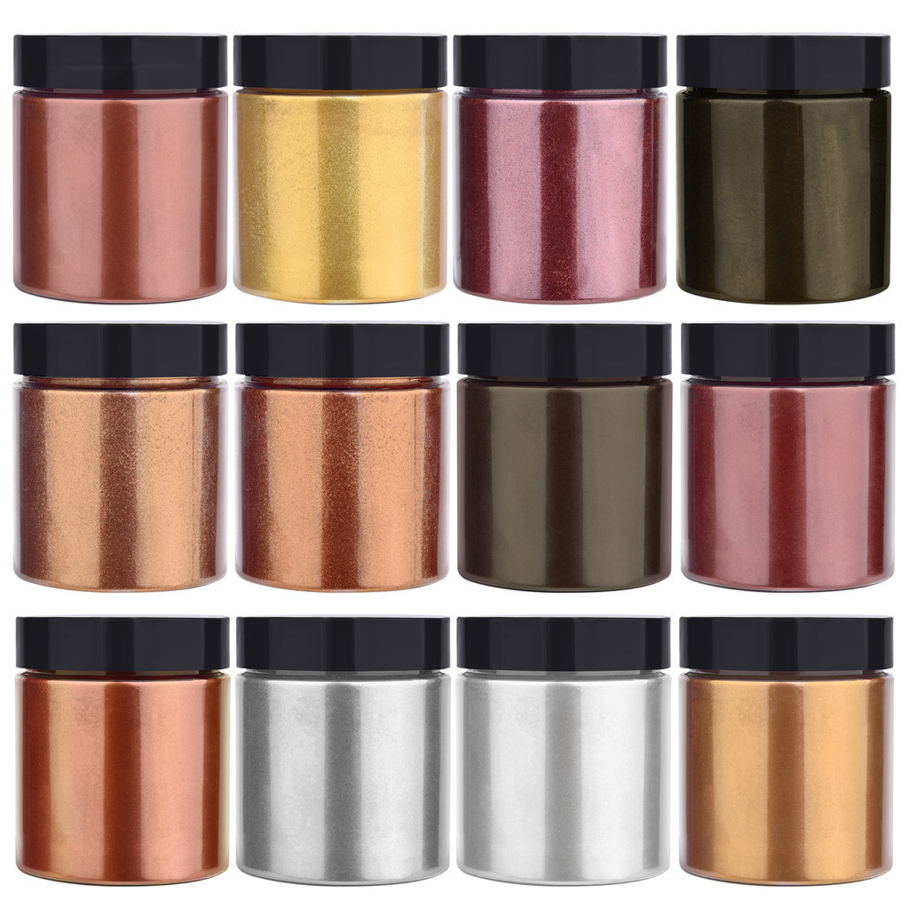 50g Metallic Glitter Pearl Powder Epoxy Resin Colorant Glitter Metallic ...