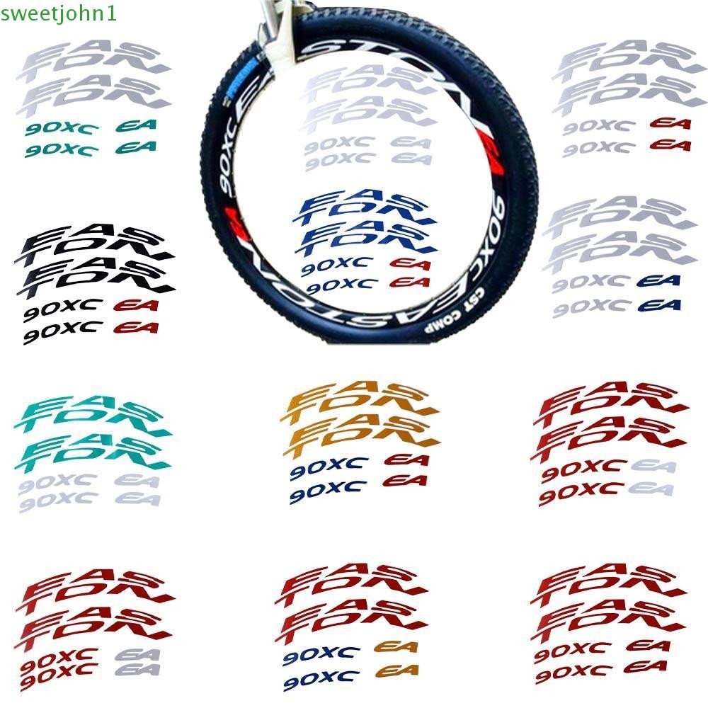 SWEETJOHN Bike Accessories Reflective Stickers Bicycle Part Bicycle Rim ...