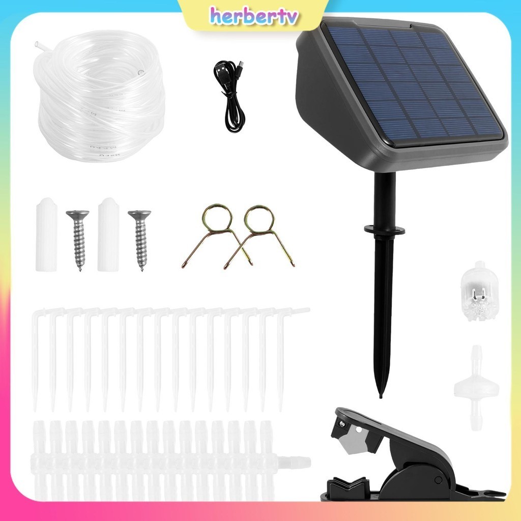 Solar Automatic Drip Irrigation Kit with Timer Waterproof Solar Plant ...
