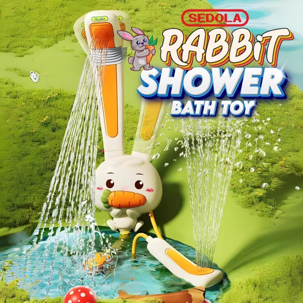 BYJ SEDOLA Rabbit Shower Bath Toy Electric Shower for Babies | Shopee ...