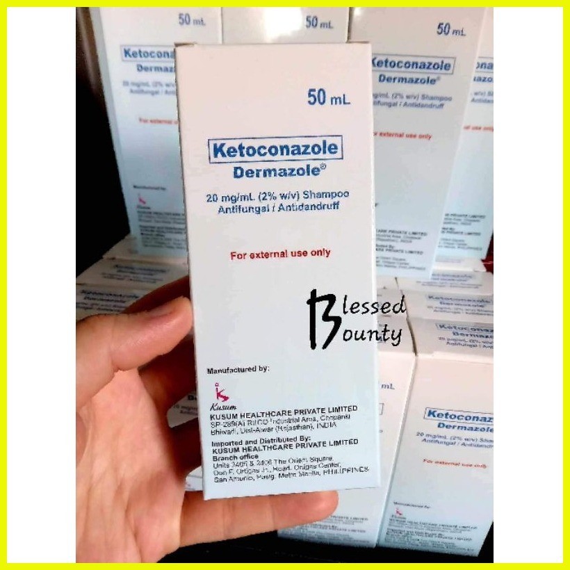 Anti Dandruff Anti Fungal Shampoo Ketoconazole Dermazole Shampoo 50ml Shopee Philippines