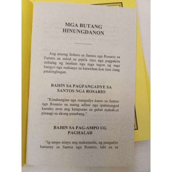 ♞Novena Cebuano Birhen sa Fatima Mahal nga Virgen sa Fatima Bisaya ...