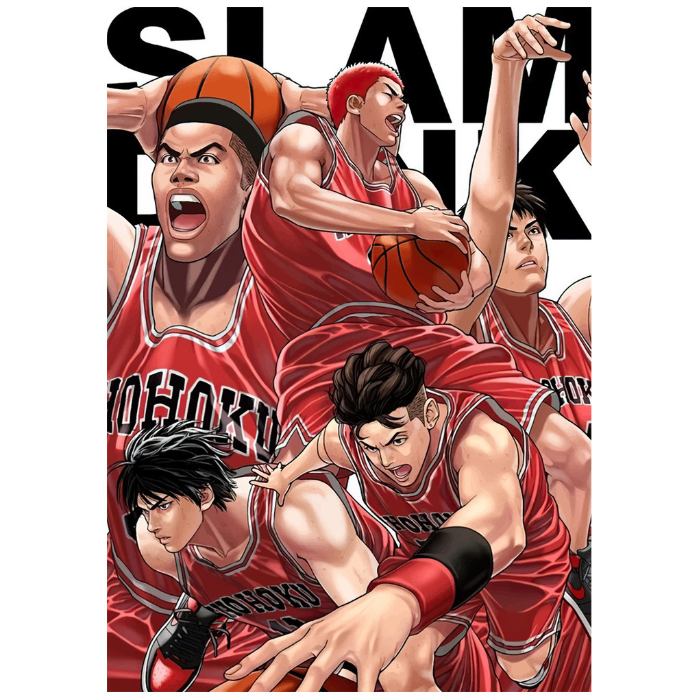 Retro Blood anime Riman Slum Dunk Collection Poster for Home Bar and ...
