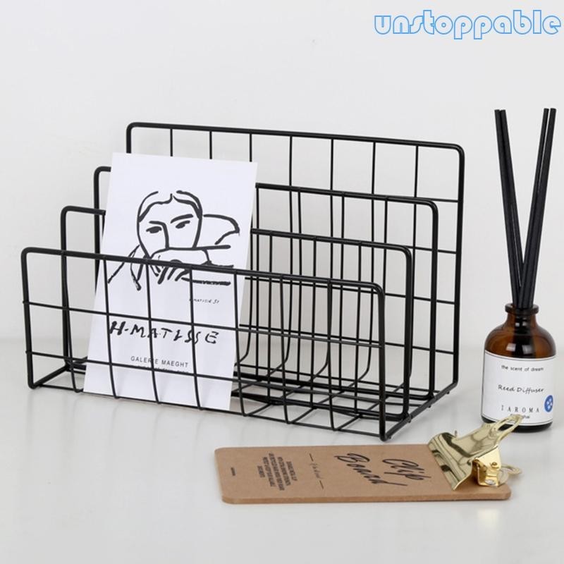 Un* Practical Upright File Stand Iron Document Collection for Filing ...