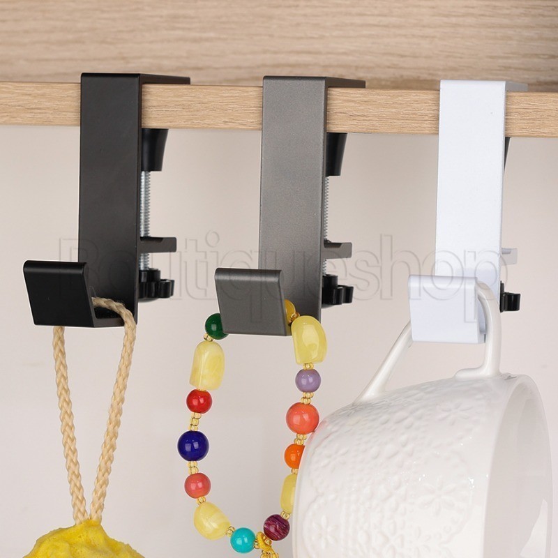 [ Featured ] Adjustable Fix Hanger - Office Desk Edge Clip Hook - Space ...
