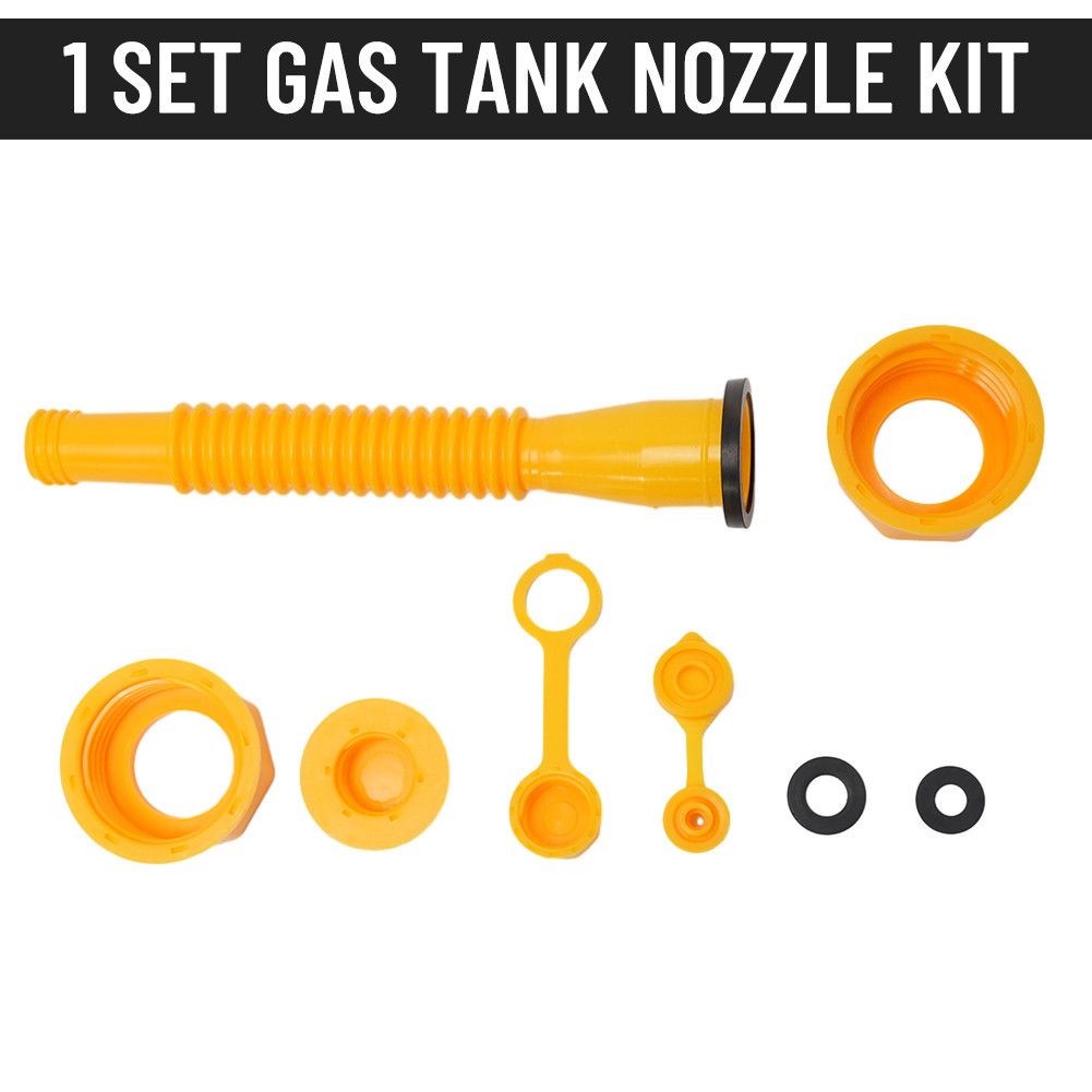 Gasoline Can Spout Nozzle Kit for Plastic Fuel Containers Replacements ...
