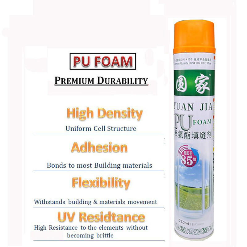 Polyurethane Foam PU Foam Spray (750ml) Fills Cracks And Joints, Gaps ...