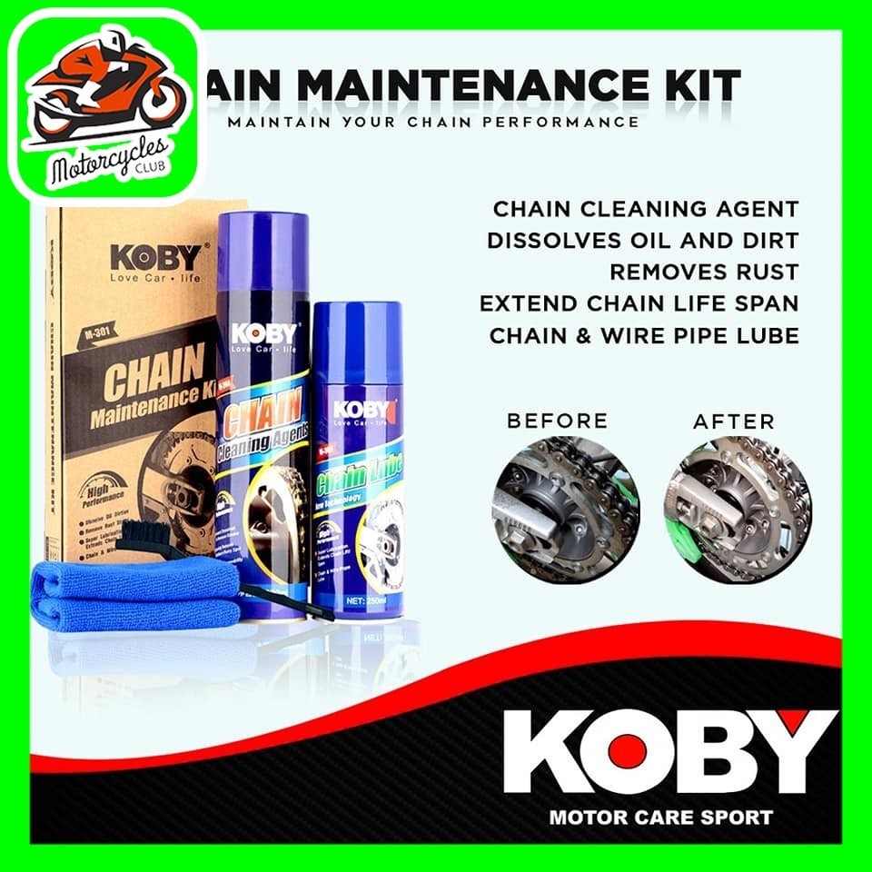 Motorcycle Accessories Original Koby Chain Maintenance Kit Chain ...