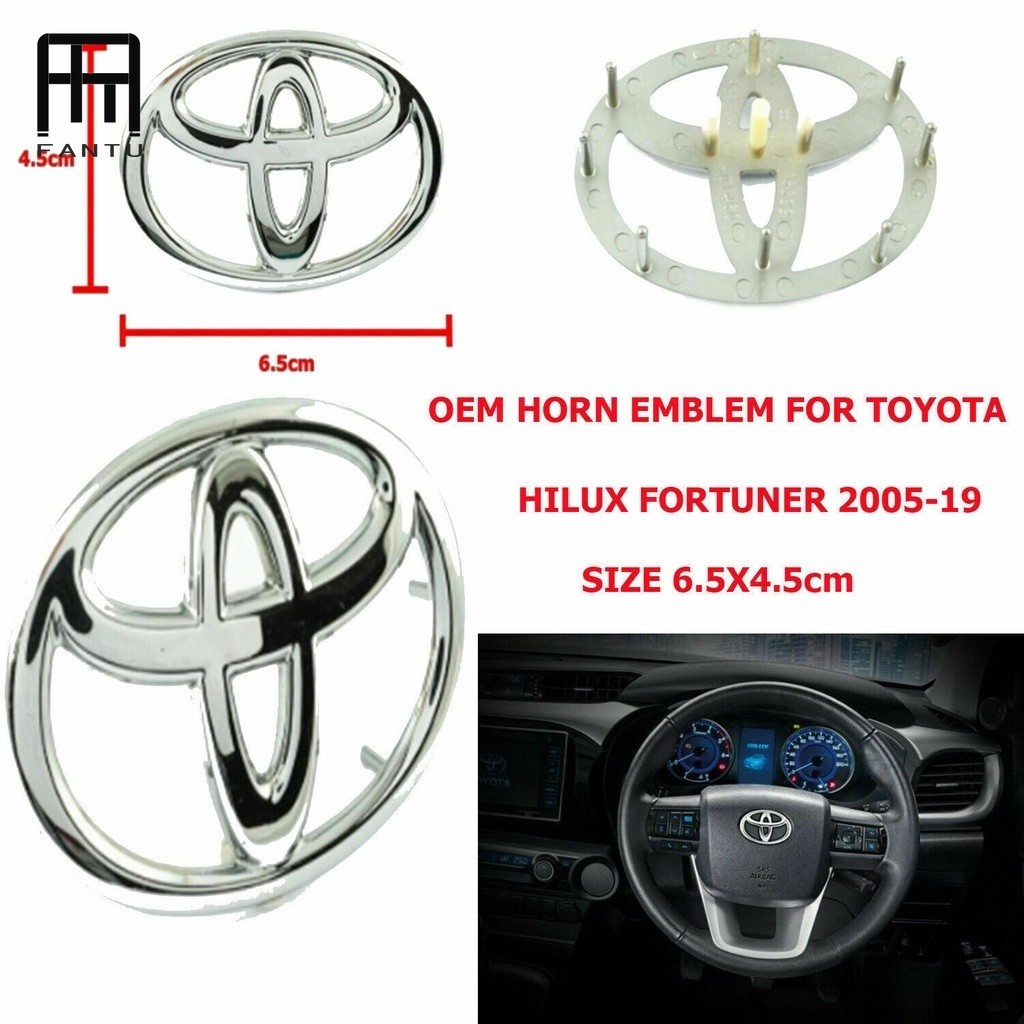 FTU ABS TOYOTA Logo Car Auto Steering Wheel Emblem Badge Sticker Decal ...