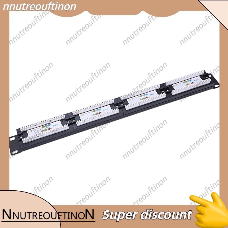 【nnutreouftinon】UTP 24 Port Rj45 Patch Panel Rack Cable Wall Mounted ...
