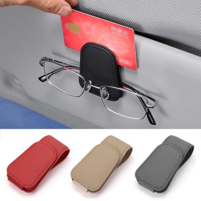 Multi Color Optional Microfiber Car Glasses Clip General Car Sunshade ...