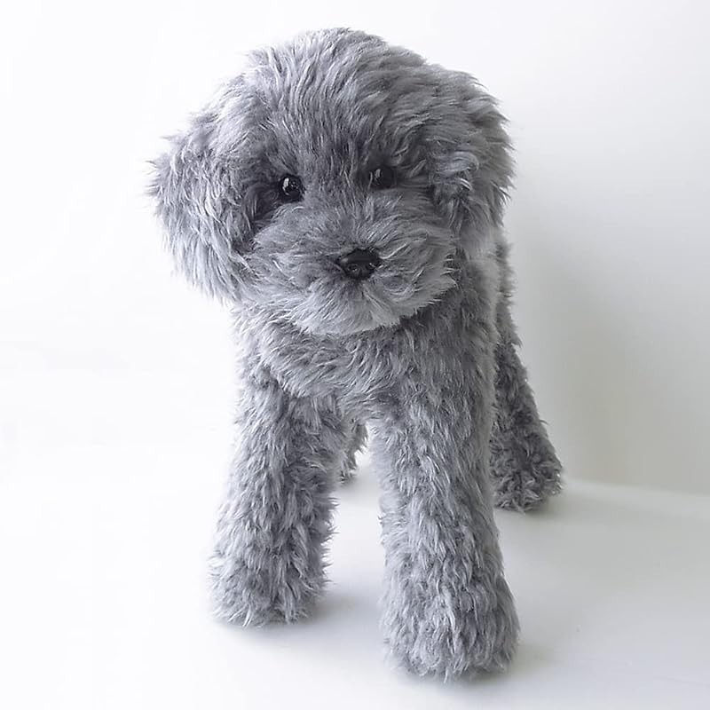 Ninian do Kino Plush Dog Real Toy Poodle Gray Silver Can be freely posed approx. 33cm long lifelike pet. Shopee Philippines