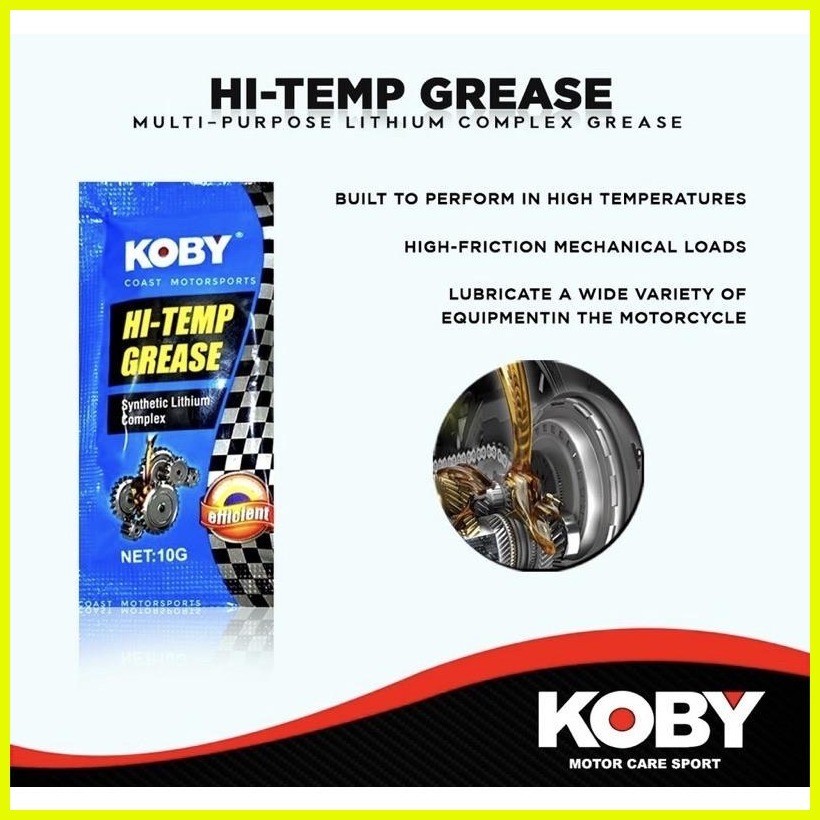 KRX Motorcycle Body Parts Original Koby Hi High Temp Grease Synthetic Lithium Complex Oil 10G