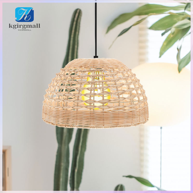 Rattan Chandelier Lampshade Covers Light Modern Ceiling kgirgmall ...