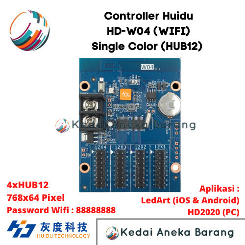 Huidu HD-W04 Controller Wifi Running Text P10 -SVDRM12 | Shopee Philippines
