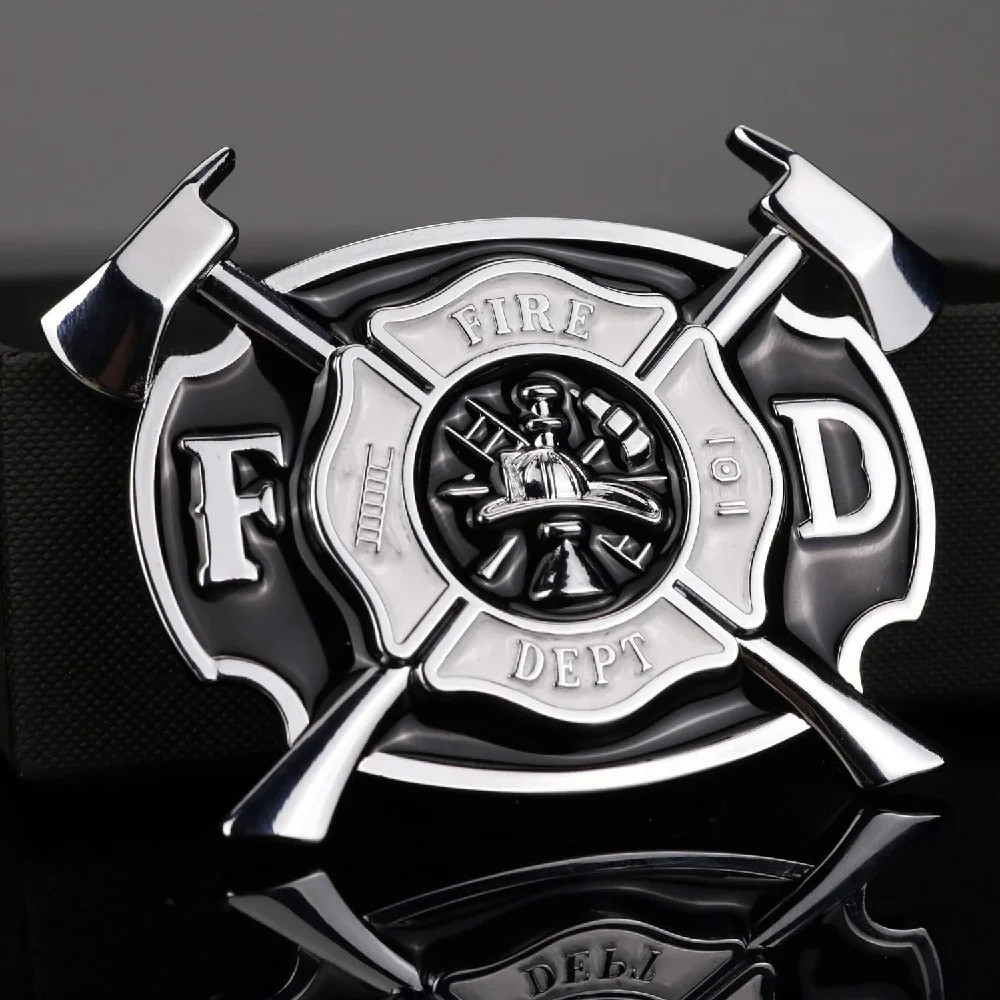 Firefighters Metal Car Sticker Fire Department Decal Firemen Emblem ...