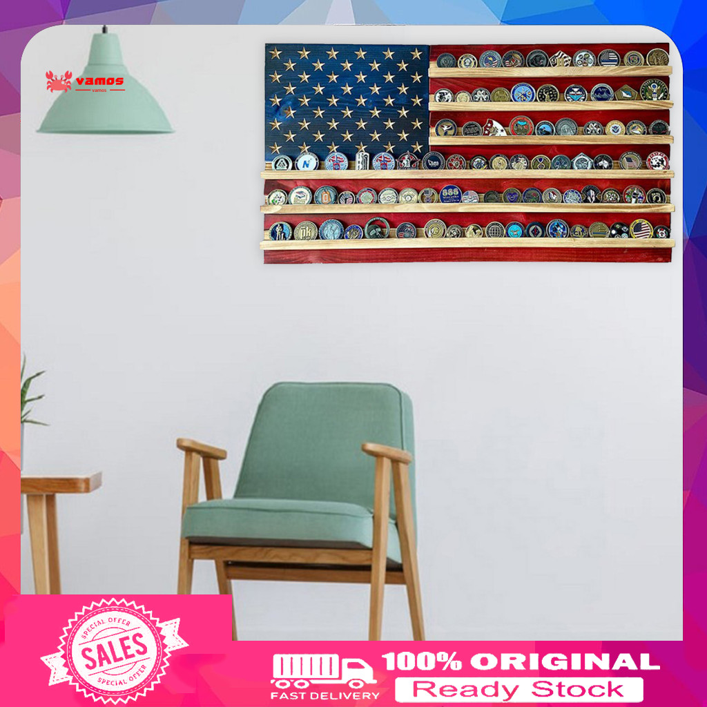 [Ready stock] Coin Collection Holder Challenge Coin Holder Wooden ...