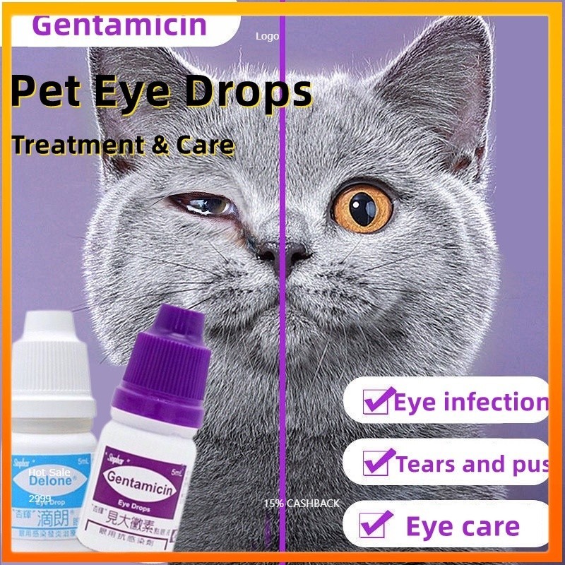 Simfar 5ml Gentamycin Sulfate Eye Drops Is Used For Pet Eye Infection