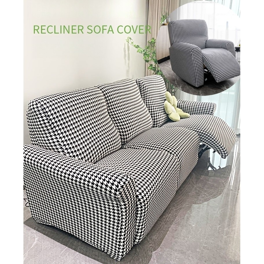 Print Recliner Sofa Covers Seater Elastic Armchair Lazy Boy Recliner  Chair Covers Anti-slip Reclining Sofa Cover