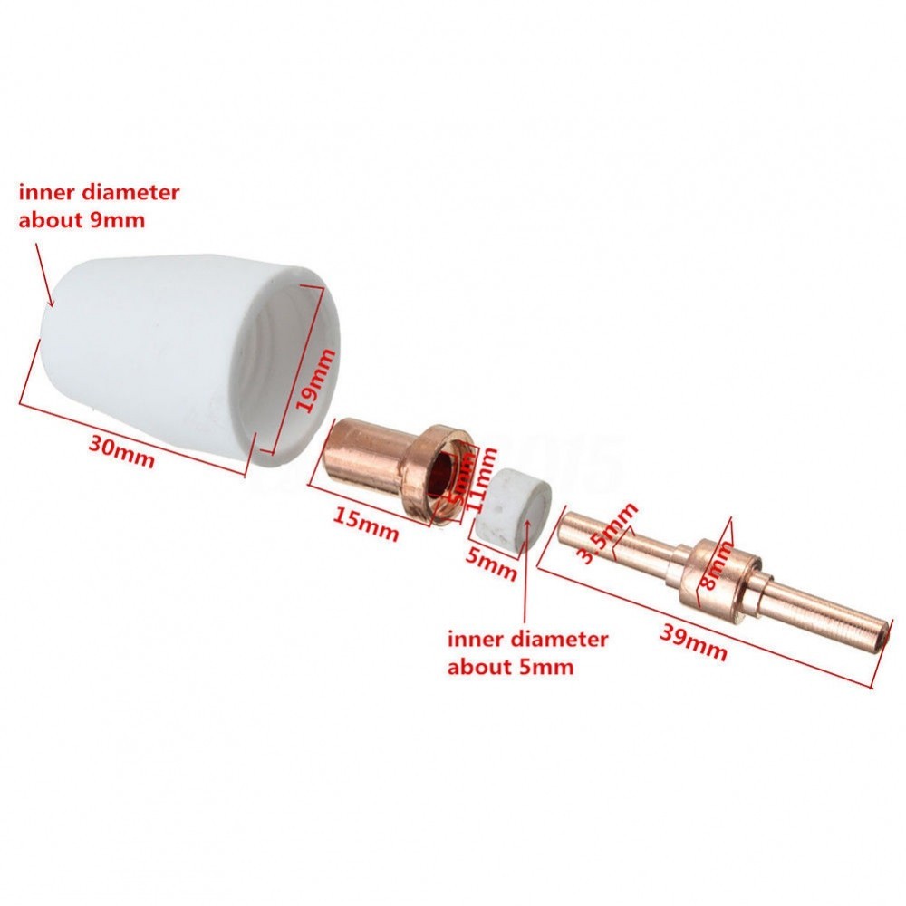 Electrodes Shield Tip PT-31 LG-40 CUT-40 50 Ceramic Nozzles Plasma ...