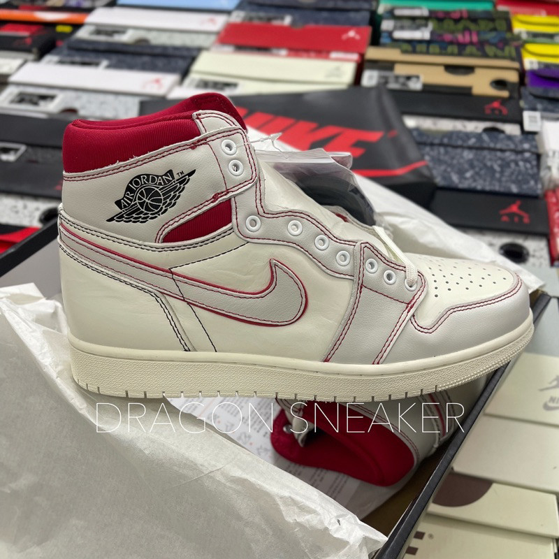 Air jordan 1 high Phantom Gym red Sneakers Highend Version Shopee