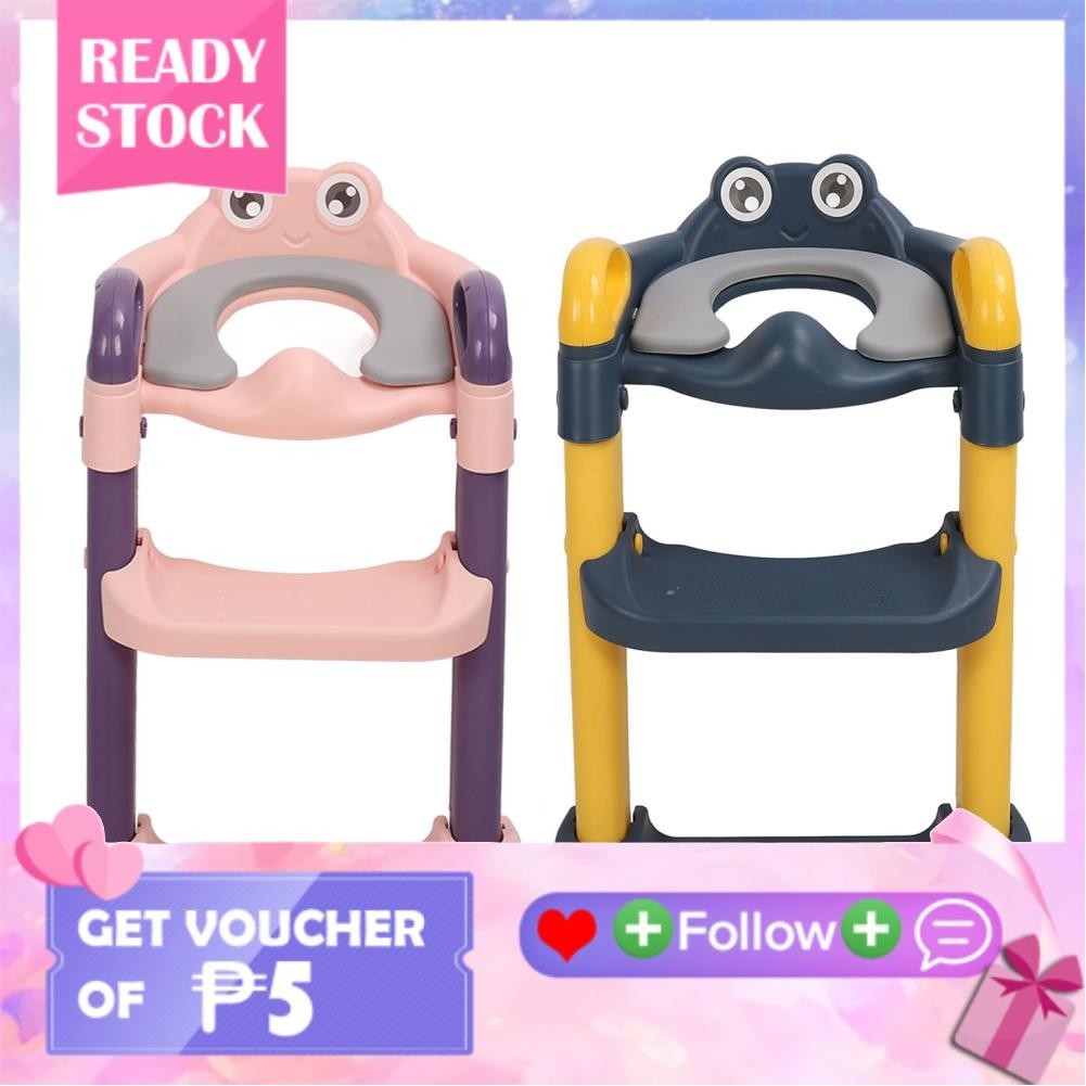 Kids Potty Training Toilet Ladder Seat Prevent Slipping Step Stool for
