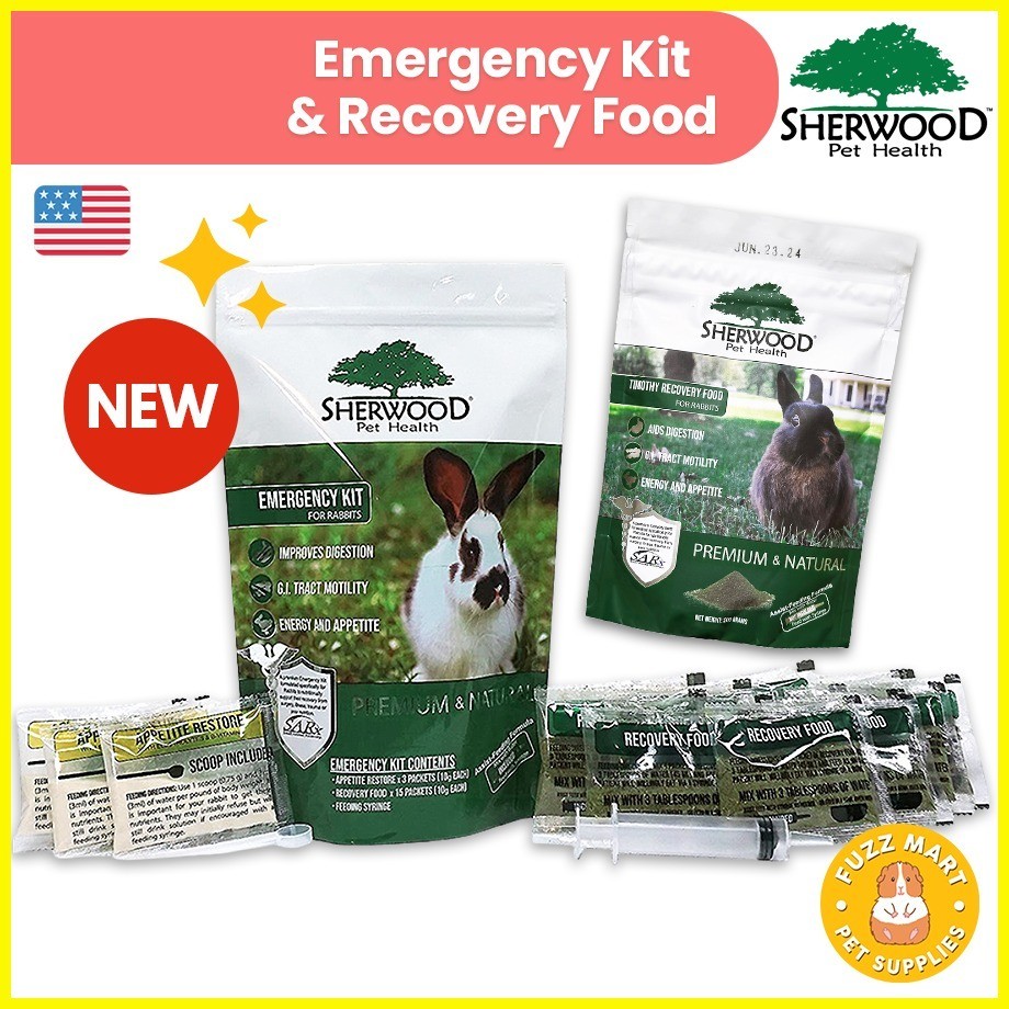 Sherwood Timothy Recovery Food 200g and Emergency Kit for Rabbit and Guinea Pig Shopee Philippines