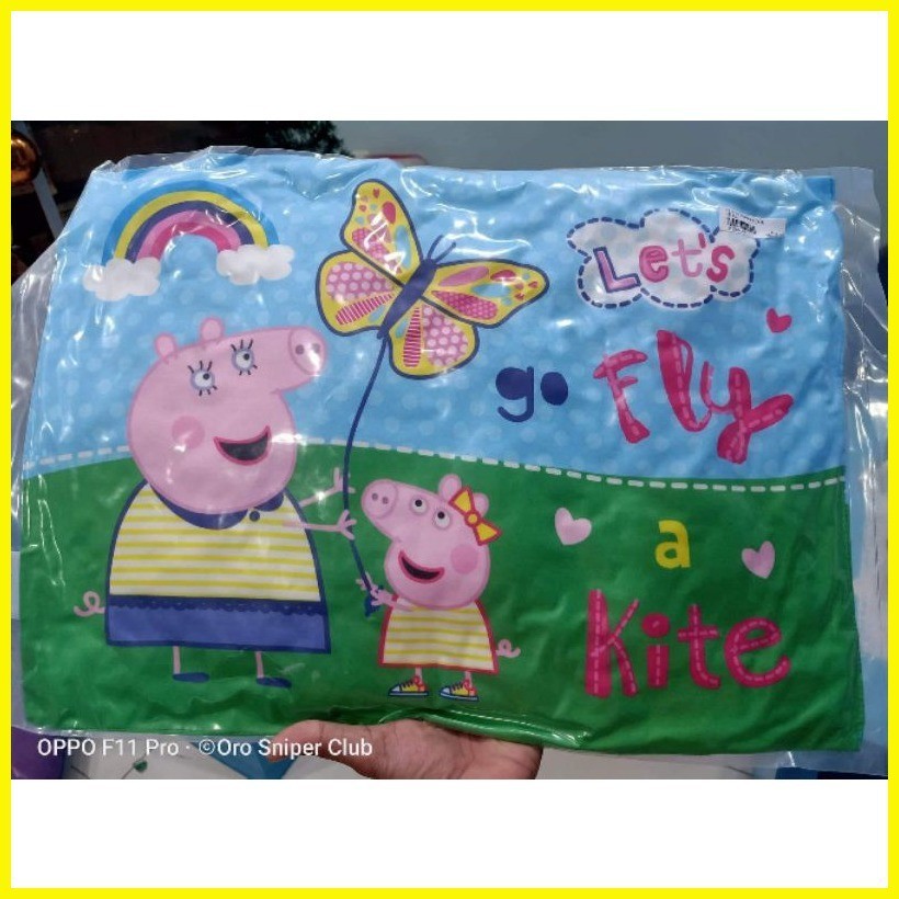 ENERING) DAKKI GIFTABLE PEPPA PIG KIDDIE BOLSTER/ HOTDOG PILLOW FOR