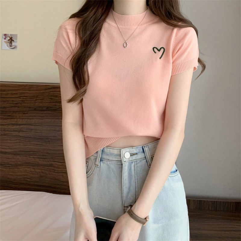 Eleven Mini Heart Fashion Knitted Top # 51085 | Shopee Philippines