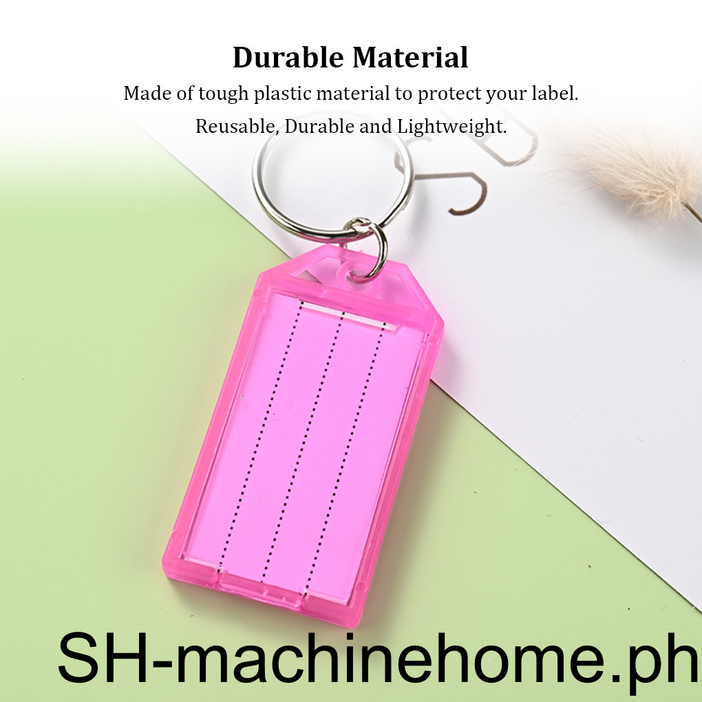 20X Plastic Key Tags Labels Colorful Classification Keychain Numbered ...