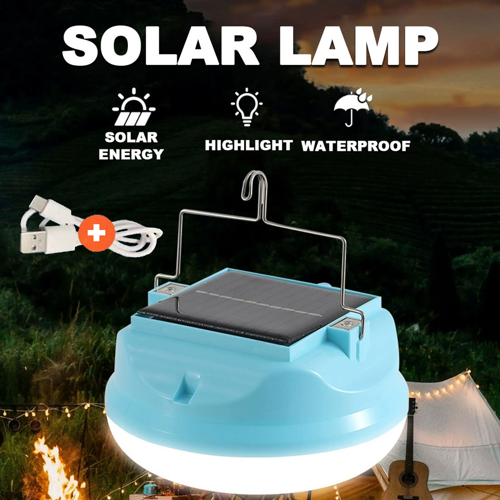 Solar light bulb LED Lithium Battery Rechargeable Bulb Night Market ...
