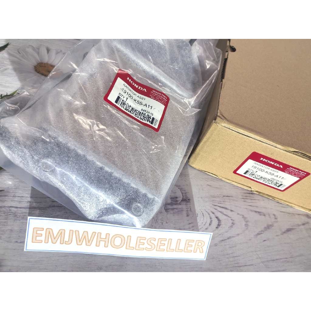(EMJ) Honda Radiator Assembly for Click V1 125/150CC V2 125/150cc V3 ...