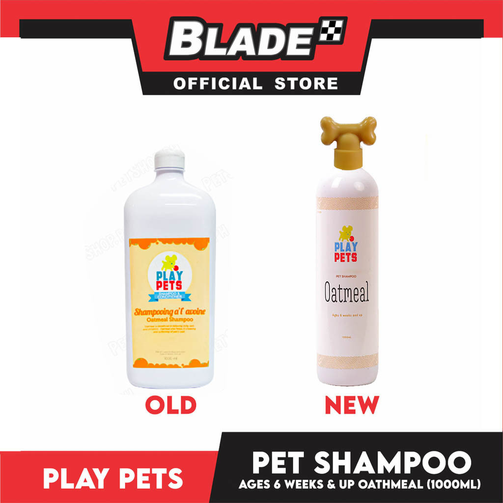 Play Pets Shampoo and Conditioner 1000ml (Oatmeal) For All Types Of