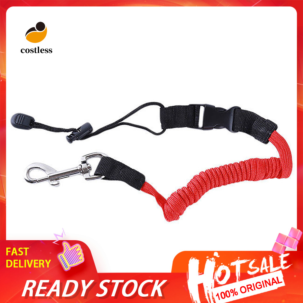 |COD| Kayak Canoe Inflatable Boat Paddle Elastic Coiled Leash Cord Oar ...