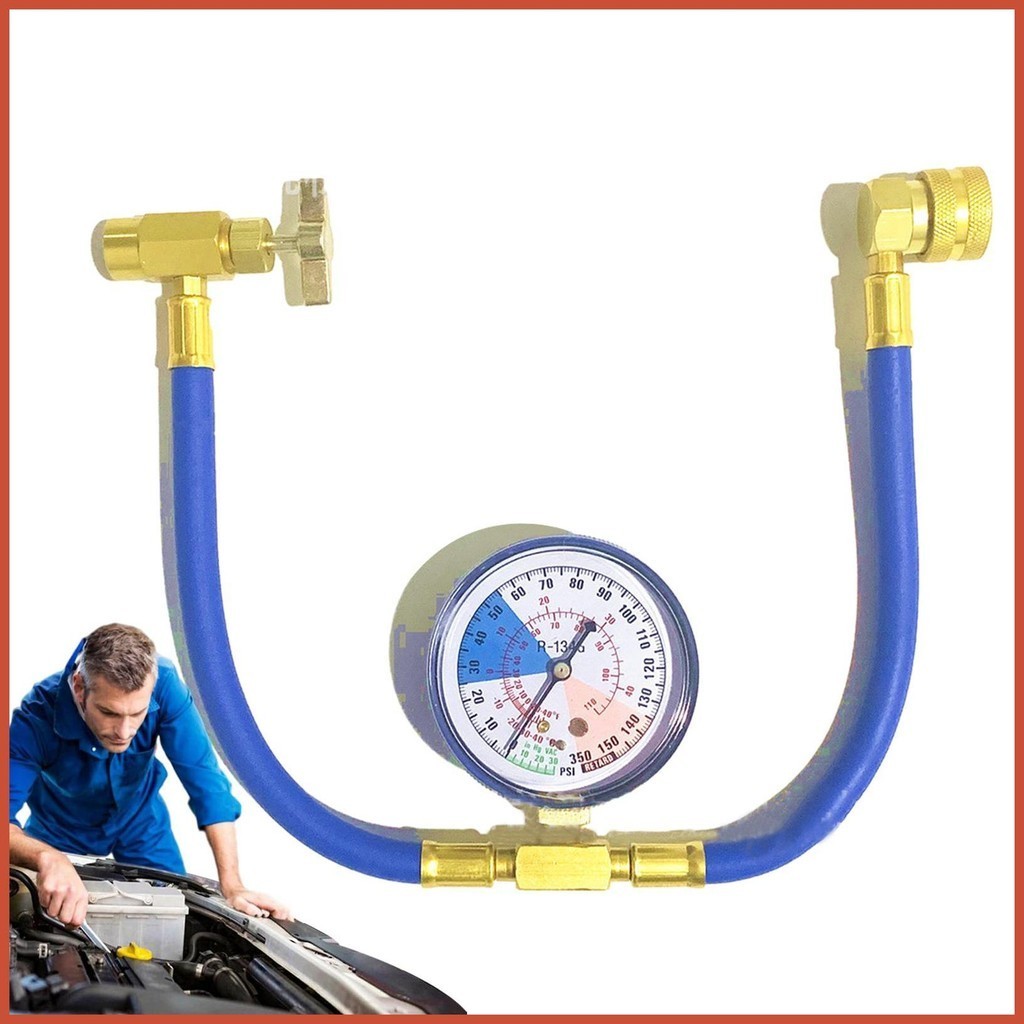 Freon Charging Hose R134A Car Air Conditioner Recharge Kit With