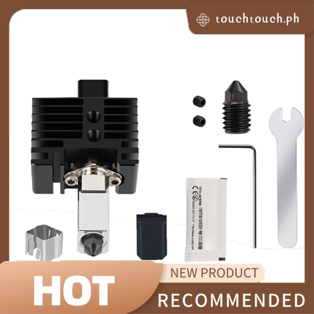 Hotend Complet Pour Imprimante 3D Bambu Lab P1P/P1S – Chauffage Céramique 48W, Buse Acier Trempé 0,4 Mm, Thermistance Intégrée